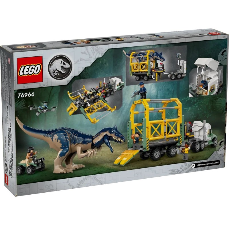 LEGO JURASSIC WORLD MISSIONS DINOSAURES LE CAMION DE TRANSPORT 76966