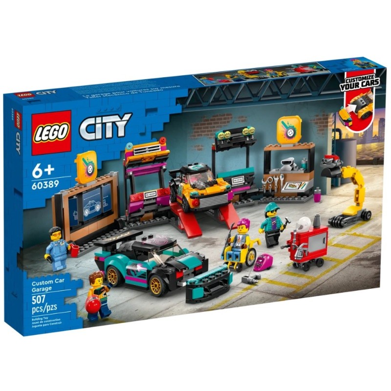 LEGO CITY LE GARAGE DE CUSTOMISATION 60389