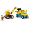 LEGO CITY LES CAMIONS DE CHANTIER ET LA GRUE A BOULE DE DEMO 60391