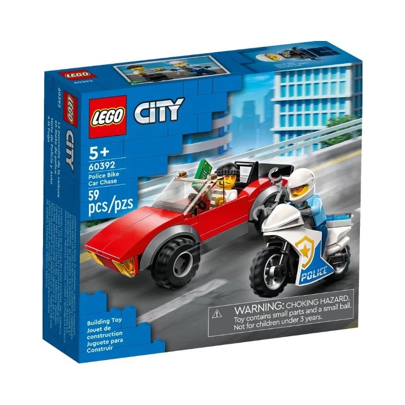 LEGO CITY LA COURSE POURSUITE DE LA MOTO DE POLICE 60392