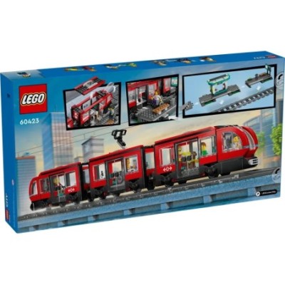 LEGO CITY LE TRAMWAY ET LA STATION DU VENTRE VILLE 60423 60423