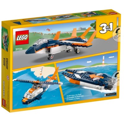 LEGO CREATOR L AVION SUPERSONIQUE 31126