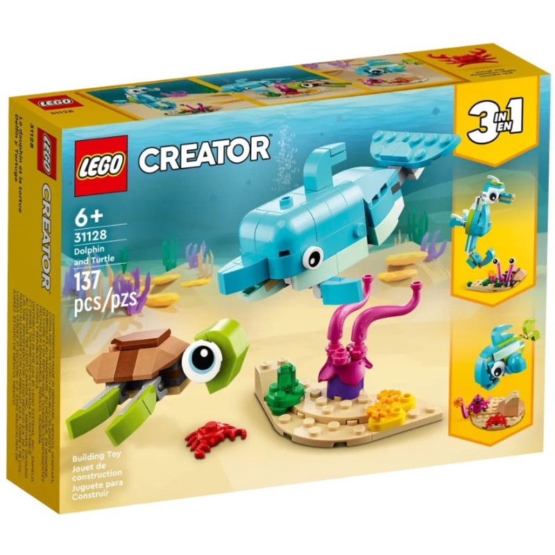 LEGO CREATOR LE DAUPHIN ET LA TORTUE 31128