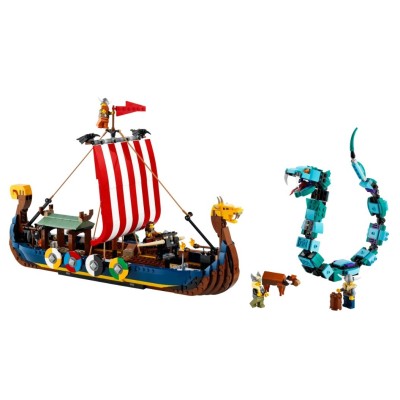 LEGO CREATOR LE BATEAU VIKING ET LE SERPENT DE MIDGARD 31132