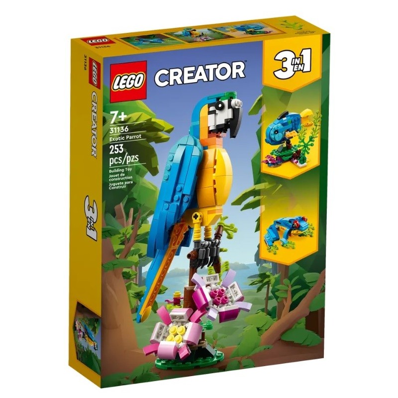 LEGO CREATOR LE PERROQUET EXOTIQUE 31136