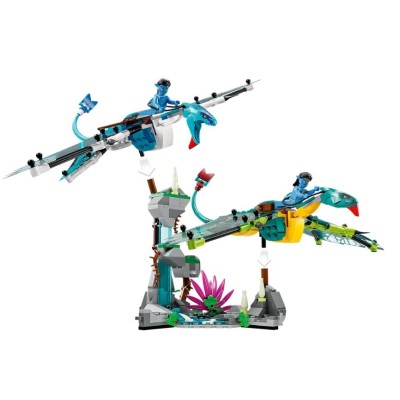 LEGO AVATAR LE PREMIER VOL EN BANSHEE DE JAKE ET NEYTIRI 75572
