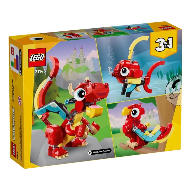 LEGO CREATOR LE DRAGON ROUGE 31145