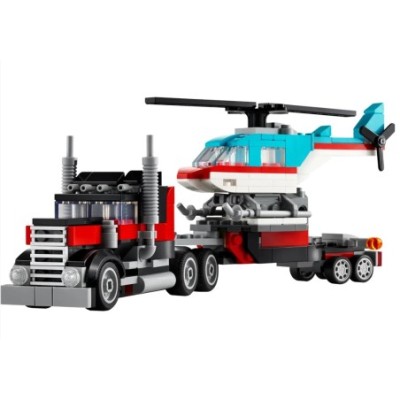 LEGO CREATOR LE CAMION REMORQUE AVEC HELICOPTERE 31146