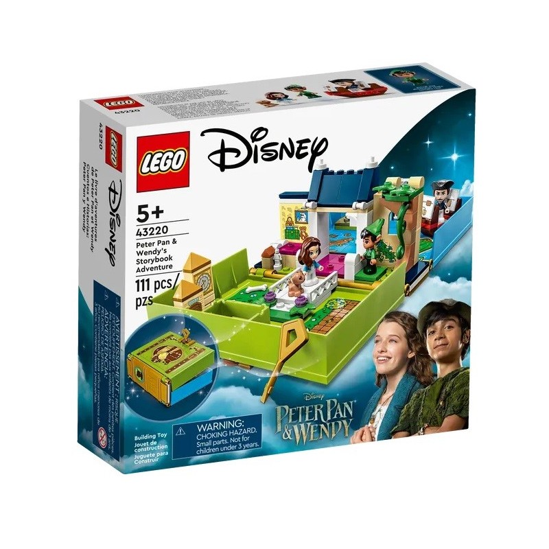 LEGO DISNEY CLASSIC LES AVENTURES DE PETER PAN ET WENDY DANS UN LIVRE 43220