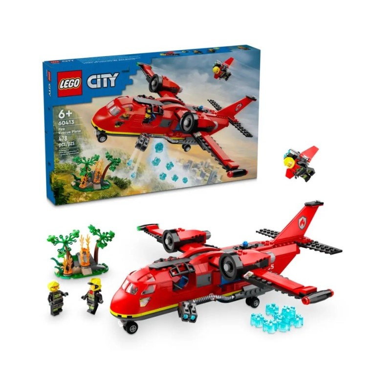 LEGO CITY L AVION DE SAUVETAGE DES POMPIERS 60413