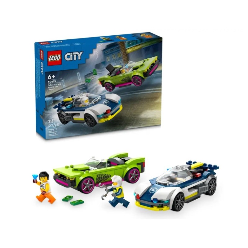 LEGO CITY LA COURSE POURSUITE ENTRE LA VOITURE DE POLICE 60415