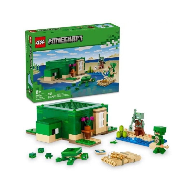 LEGO MINECRAFT LA MAISON DE LA PLAGE DE LA TORTUE 21254