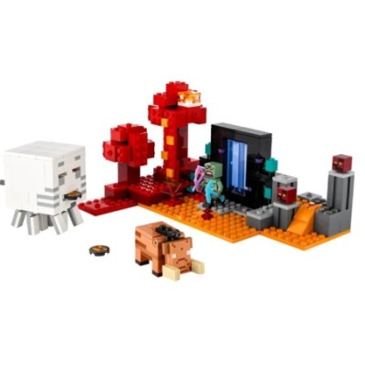 LEGO MINECRAFT L EMBUSCADE AU PORTAIL DU NETHER 21255