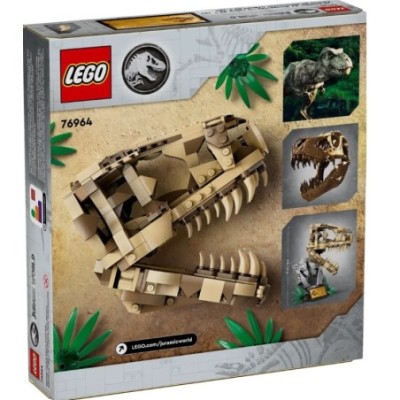 LEGO JURASSIC WORLD LES FOSSILES DE DINOSAURES LE CRANE DU T REX 76964