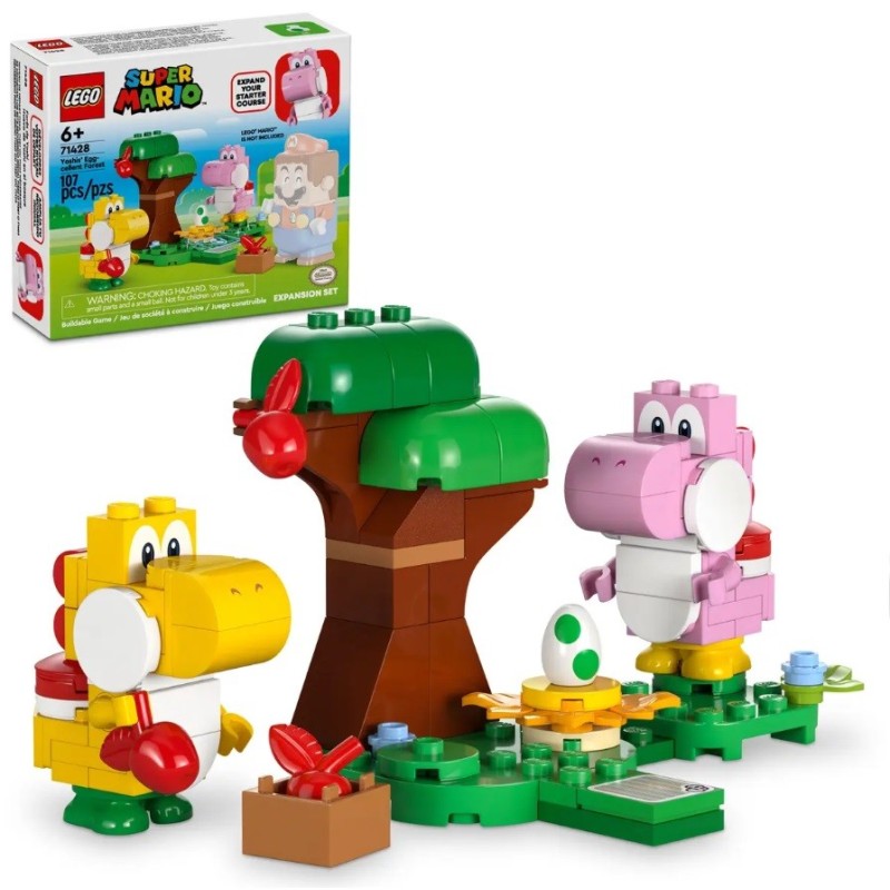 LEGO SUPER MARIO YOSHI JAUNE ET YOSHI ROSE 71428