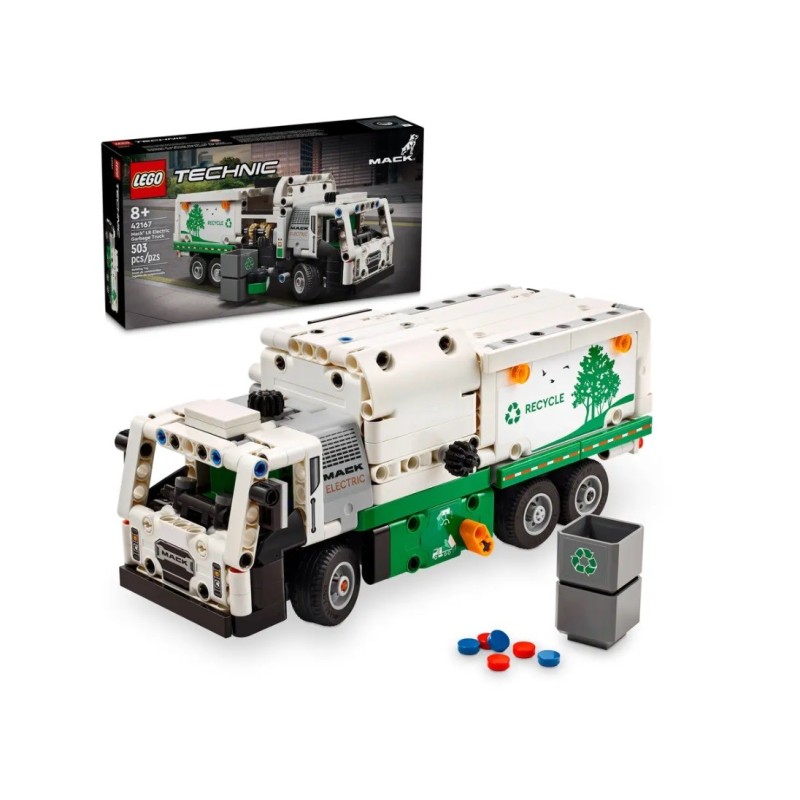 LEGO TECHNIC MACK LR ELECTRIC CAMION POUBELLE 42167